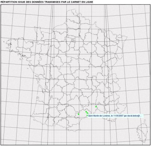 Carte de repartition