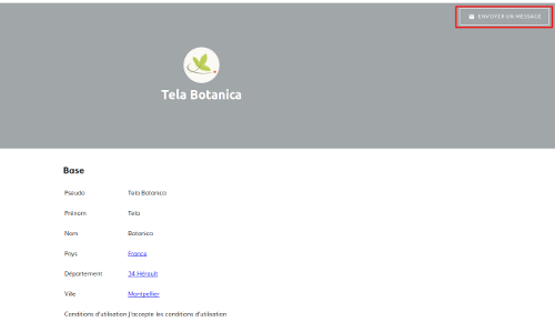 Page Profil de Tela Botanica sur le site Internet de Tela Botanica - CC BY-SA Tela Botanica