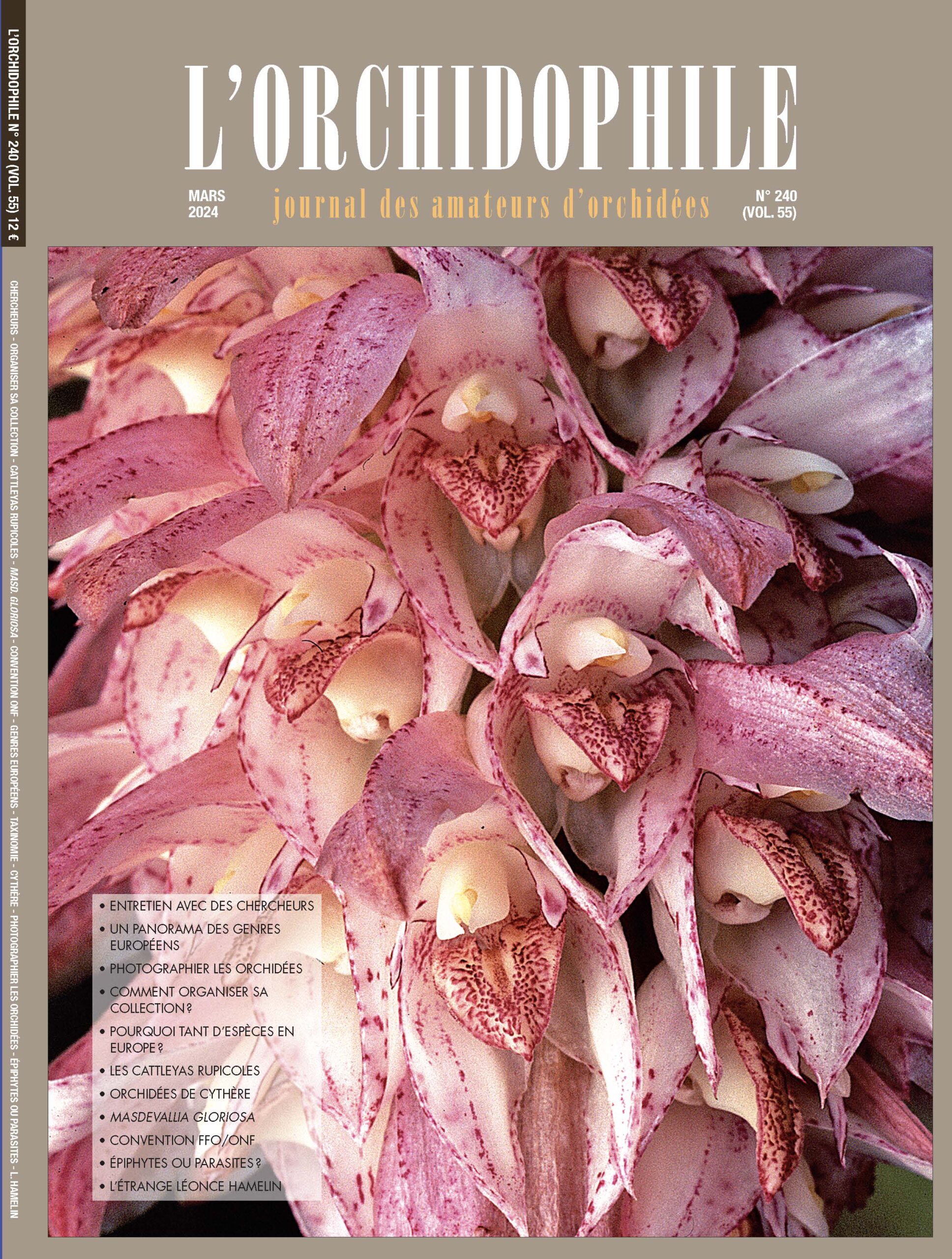 Couverture de L'Orchidophile n°240
