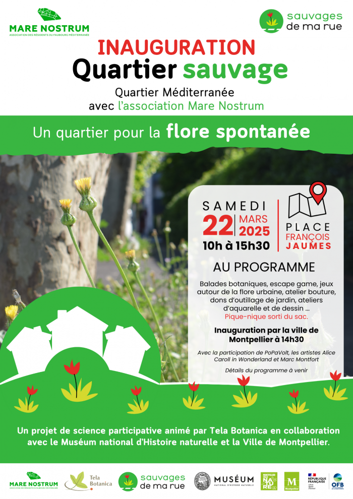 Affiche Inauguration Quartier Sauvage